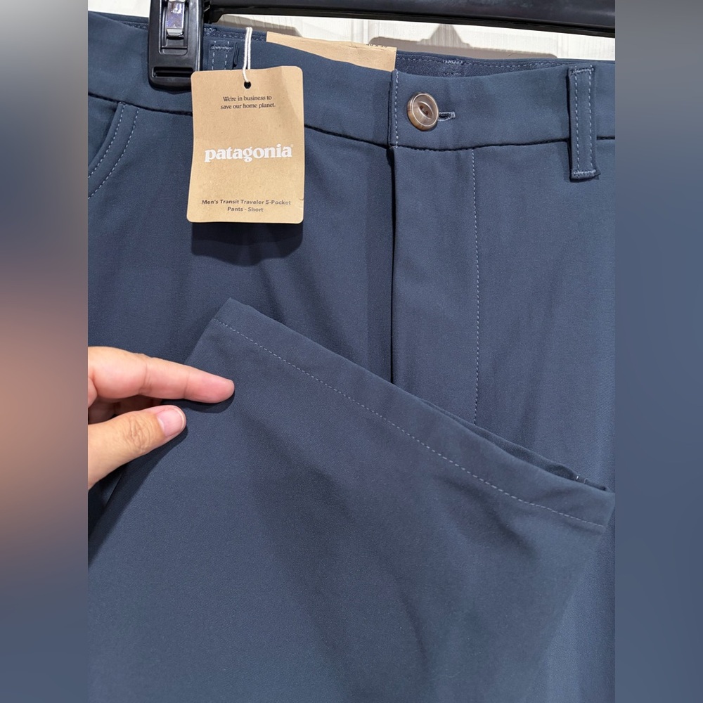 Patagonia Men's Size 40 Transit Traveler Pants Smolder Blue NWT Short Inseam - Picture 4 of 7